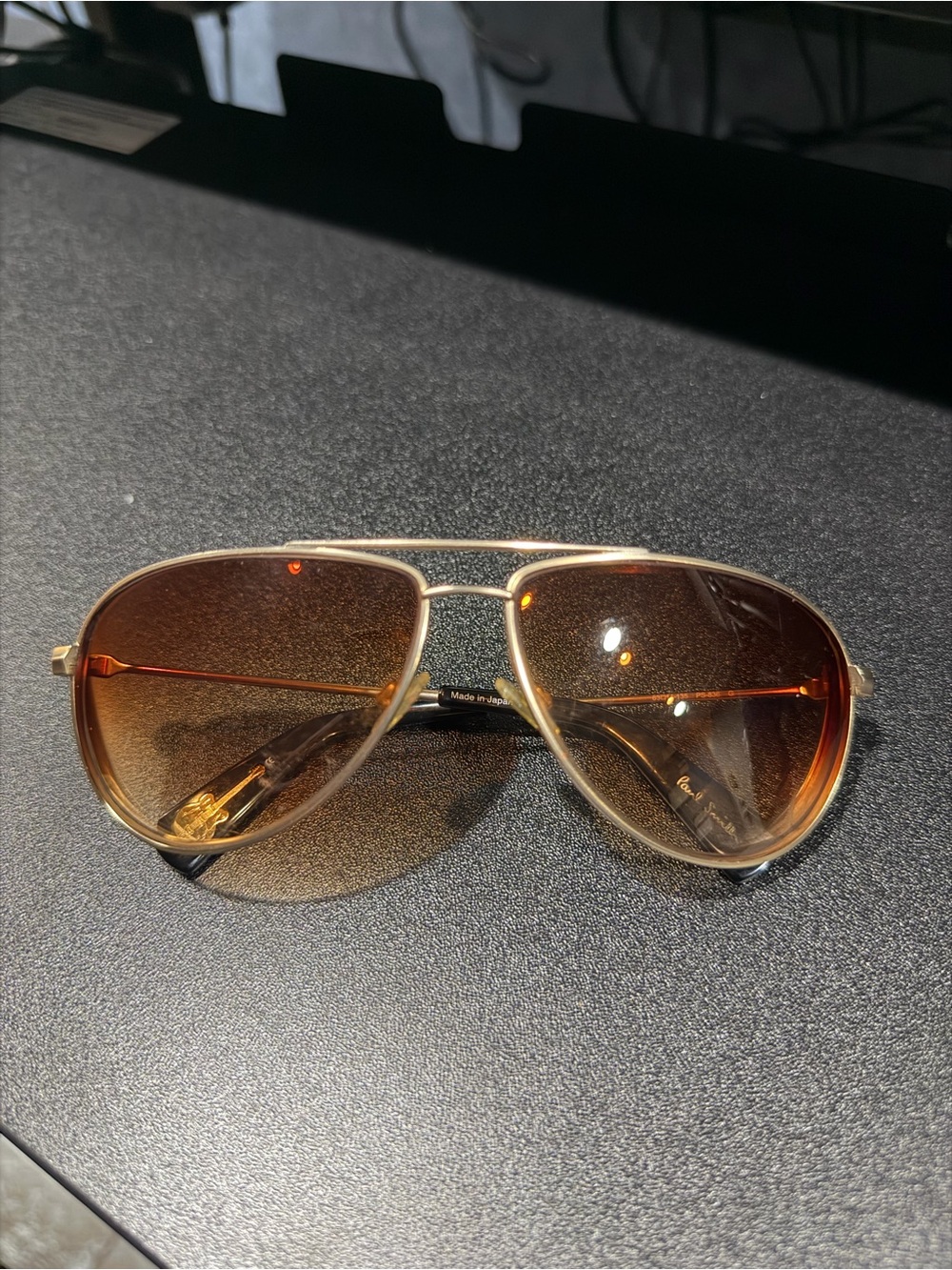 Paul Smith Gold Aviator Sunglasses